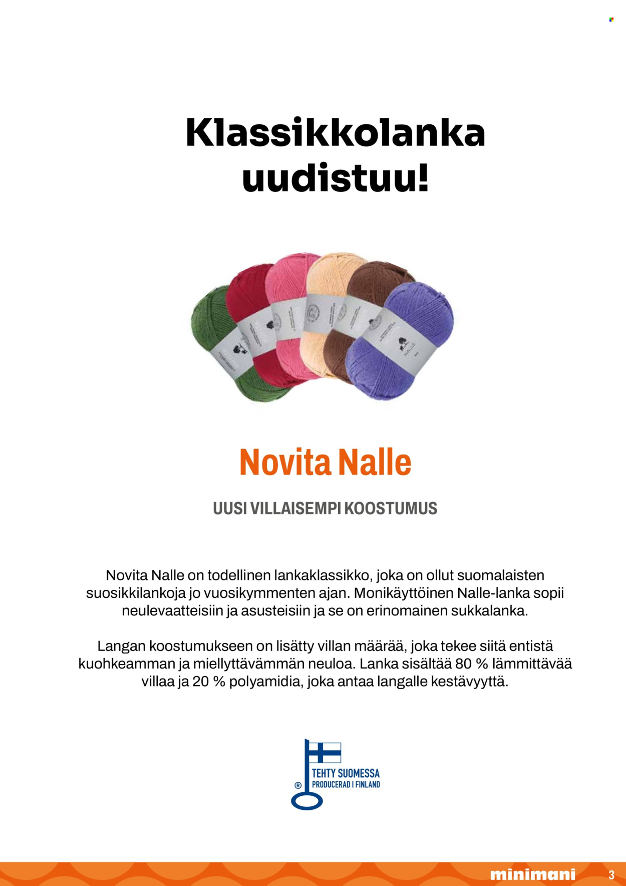 Minimani tarjouslehti . Sivu 3