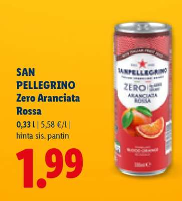 SAN PELLEGRINO Zero Aranciata Rossa