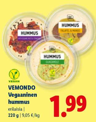 VEMONDO Vegaaninen hummus