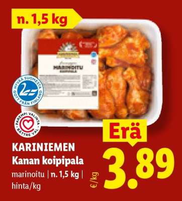 KARINIEMEN Kanan koipipala