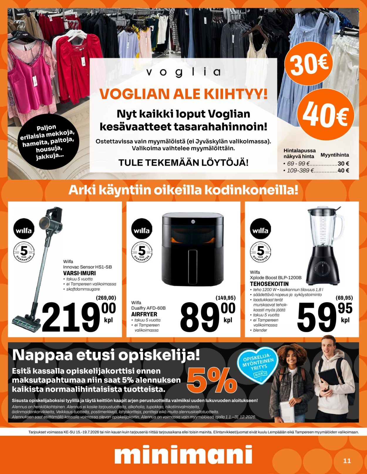 Minimani tarjouslehti  - 15.07.2026 - 19.07.2026. Sivu 11