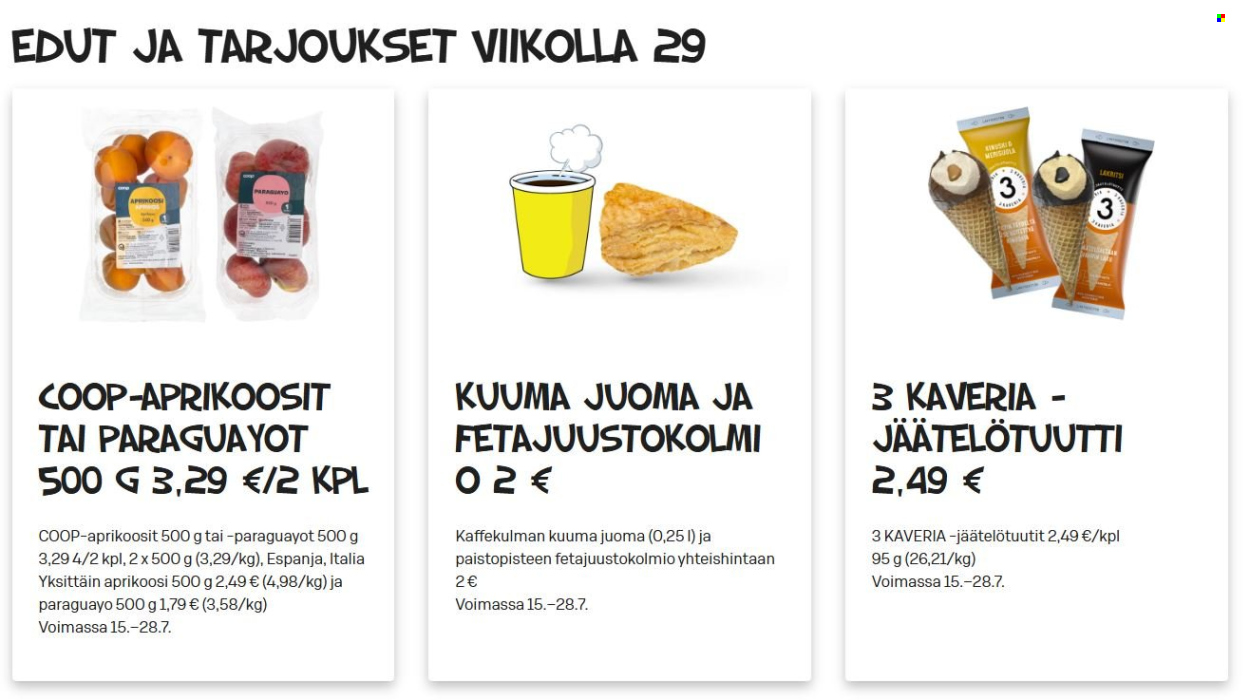 Alepa tarjouslehti  - 15.07.2026 - 28.07.2026. Sivu 1