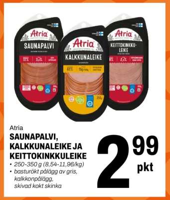 Atria SAUNAPALVI, KALKKUNALEIKE JA KEITTOKINKKULEIKE