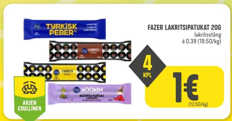 FAZER LAKRITSIPATUKAT 20G