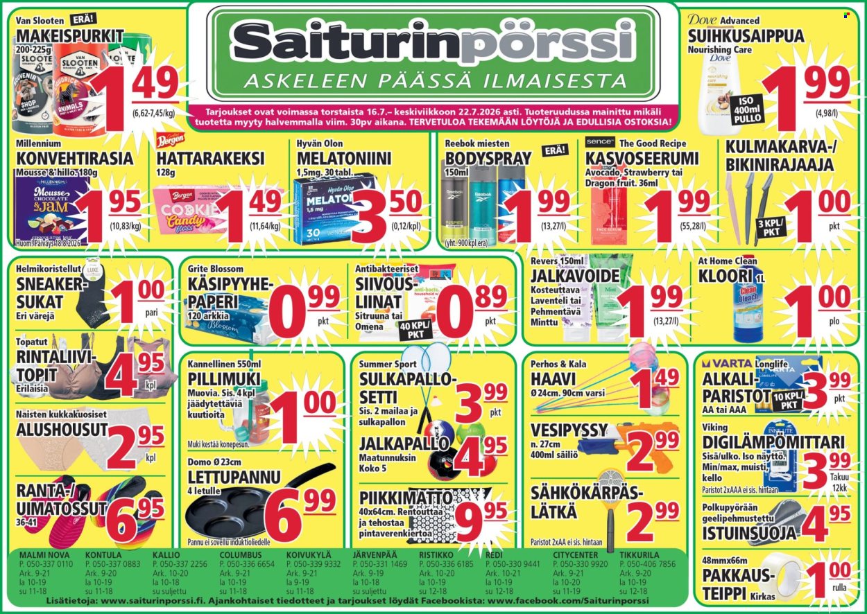 Saiturinpörssi tarjouslehti  - 16.07.2026 - 22.07.2026. Sivu 1