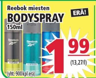 Reebok miesten BODYSPRAY