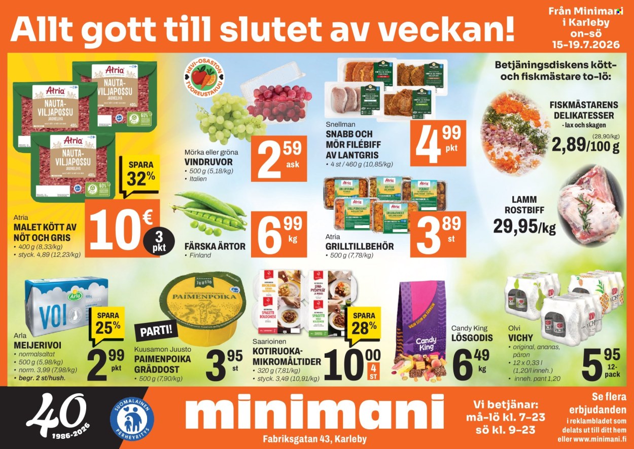 Minimani tarjouslehti  - 15.07.2026 - 19.07.2026. Sivu 2