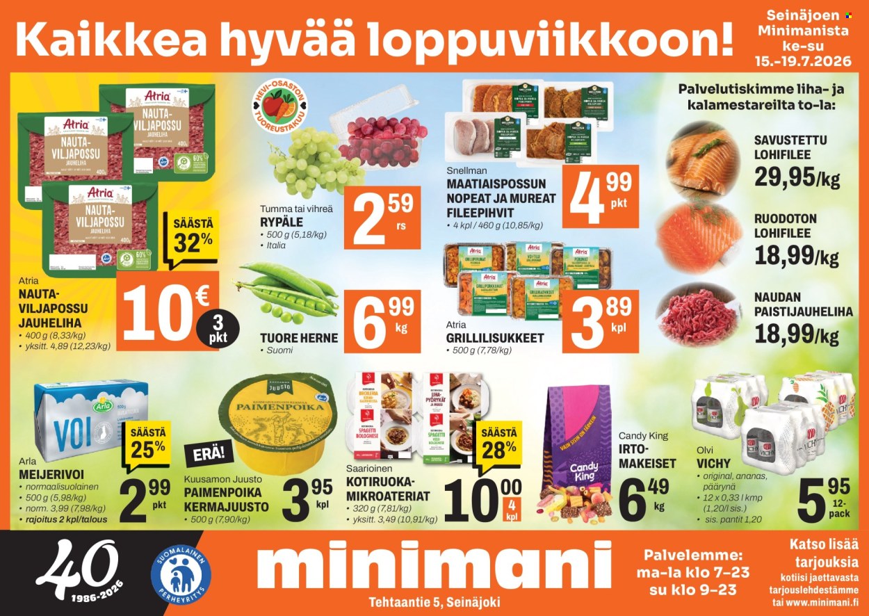 Minimani tarjouslehti  - 15.07.2026 - 19.07.2026. Sivu 1