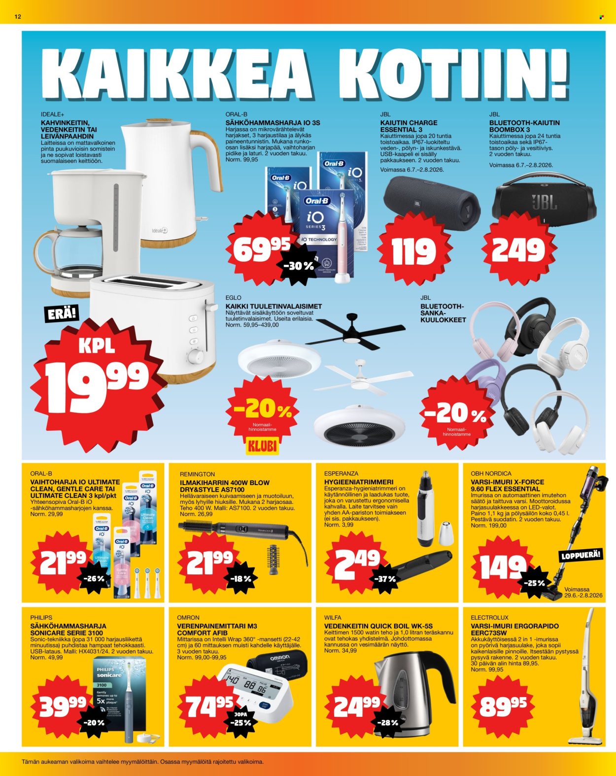Tokmanni tarjouslehti  - 20.07.2026 - 26.07.2026. Sivu 12
