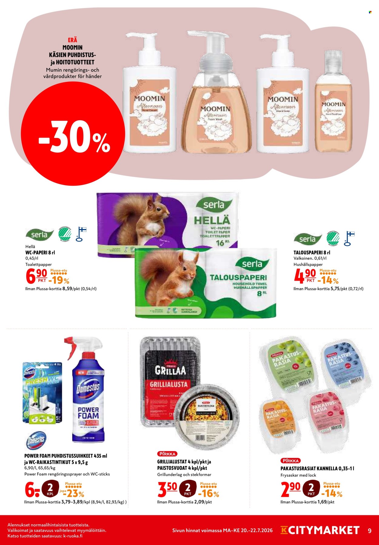 K-citymarket tarjouslehti  - 20.07.2026 - 22.07.2026. Sivu 9
