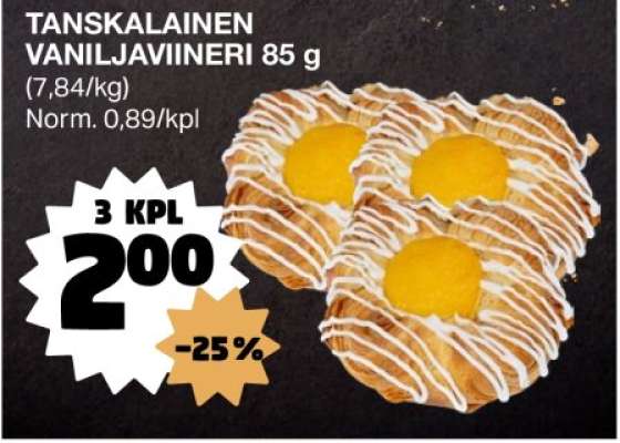 Tanskalainen vaniljaviineri 85 g