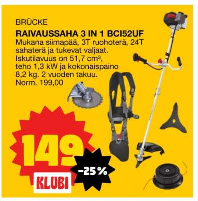 BRÜCKE RAIVAUSSAHA 3-IN-1 BCI52UF