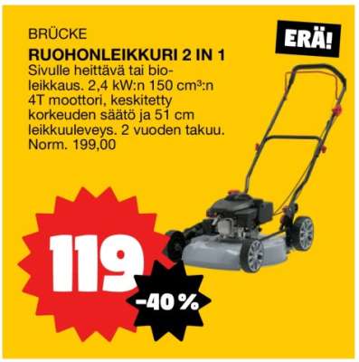 BRÜCKE RUOHONLEIKKURI 2 IN 1