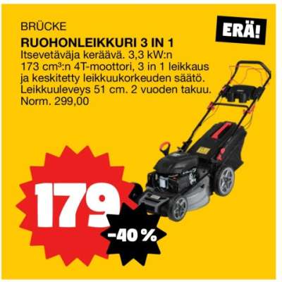 BRÜCKE RUOHONLEIKKURI 3 IN 1