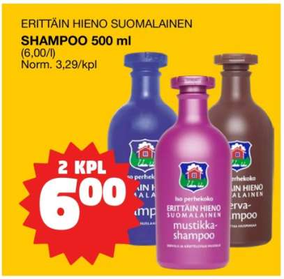 Erittäin Hieno Suomalainen Shampoo