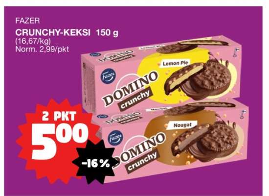 FAZER CRUNCHY-KEKSI