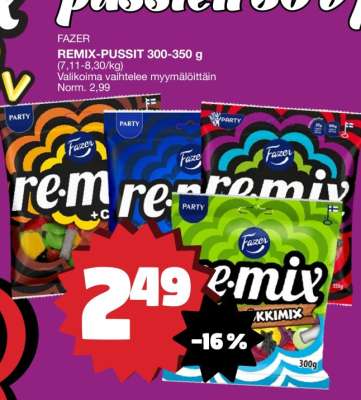 FAZER REMIX-PUSSIT 300–350 g
