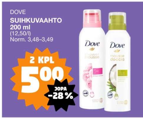 DOVE SUIHKUVAAHTO