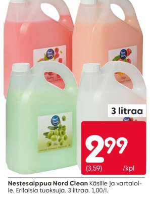 Nestesaippua Nord Clean