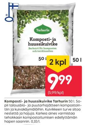 Komposti- ja huussikuivike Tarhurin