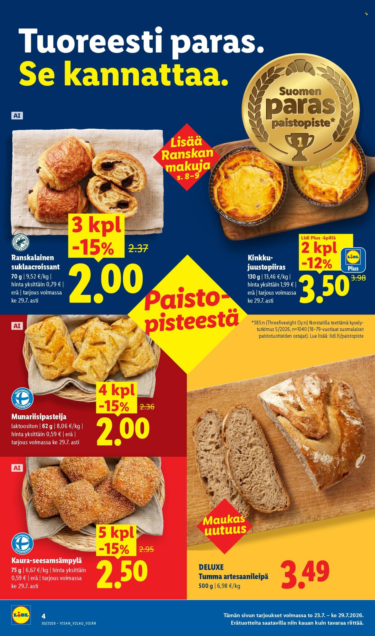 Lidl tarjouslehti  - 23.07.2026 - 29.07.2026. Sivu 4