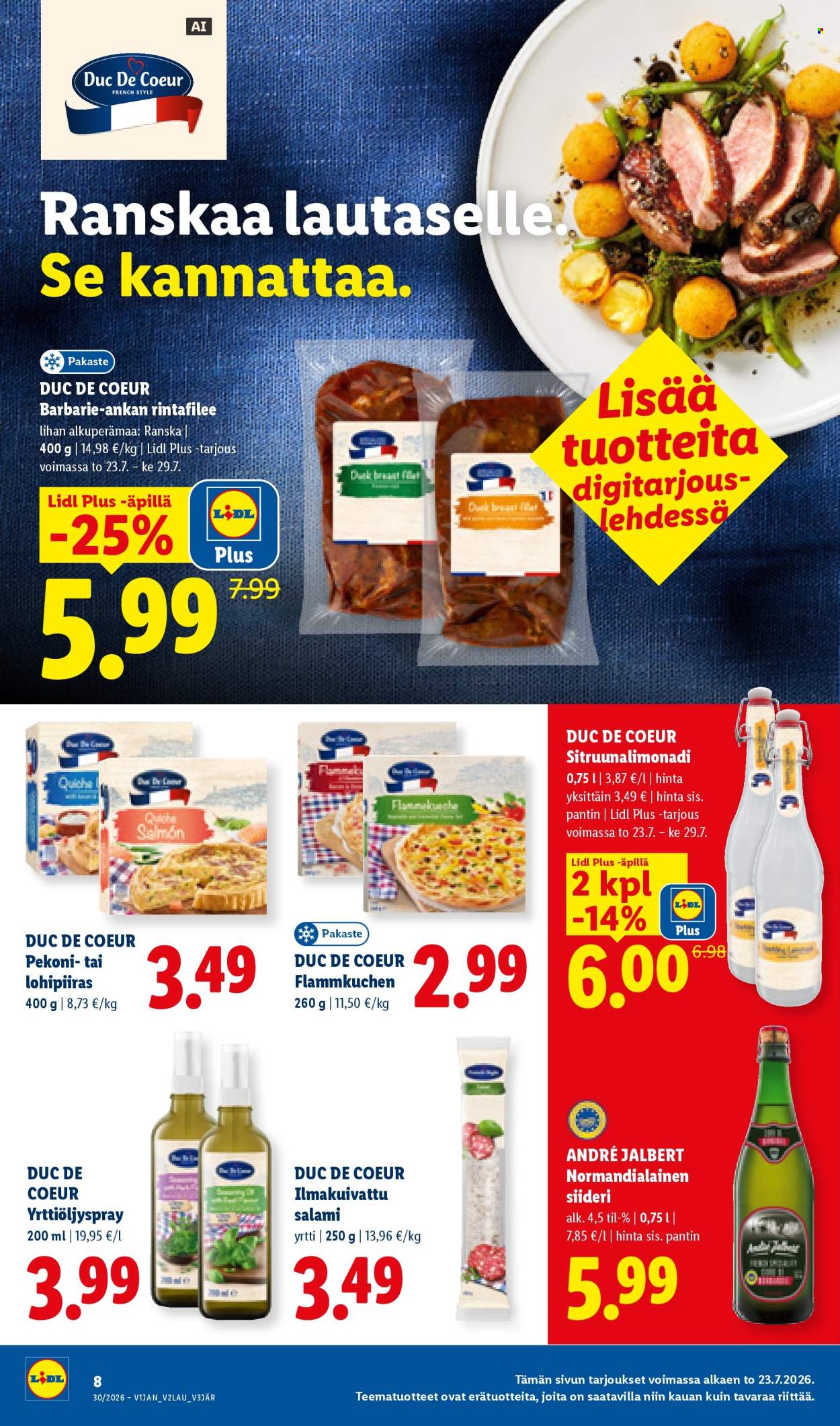 Lidl tarjouslehti  - 23.07.2026 - 29.07.2026. Sivu 8