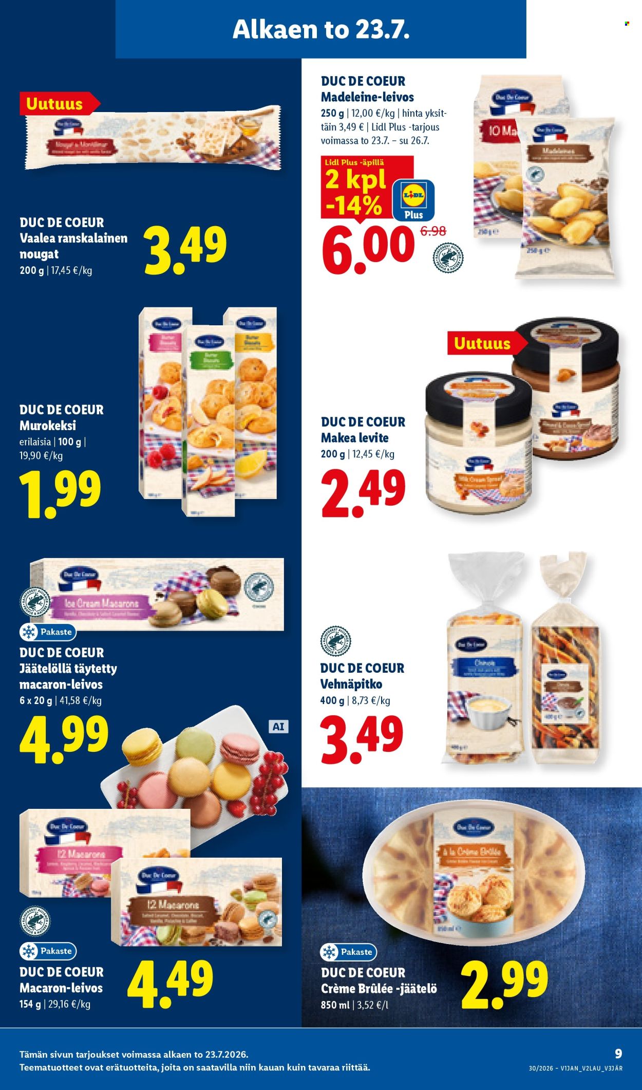 Lidl tarjouslehti  - 23.07.2026 - 29.07.2026. Sivu 9