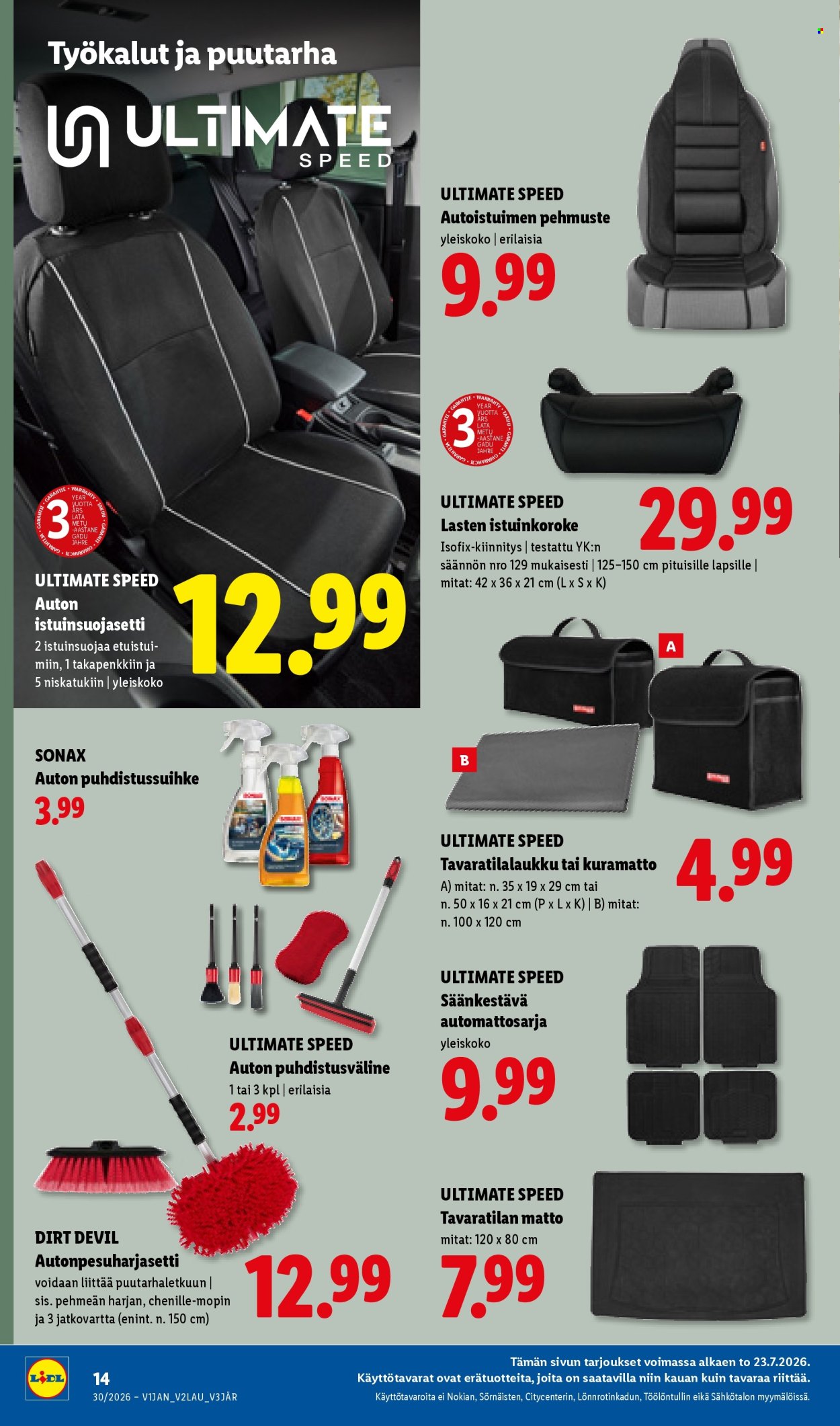 Lidl tarjouslehti  - 23.07.2026 - 29.07.2026. Sivu 22