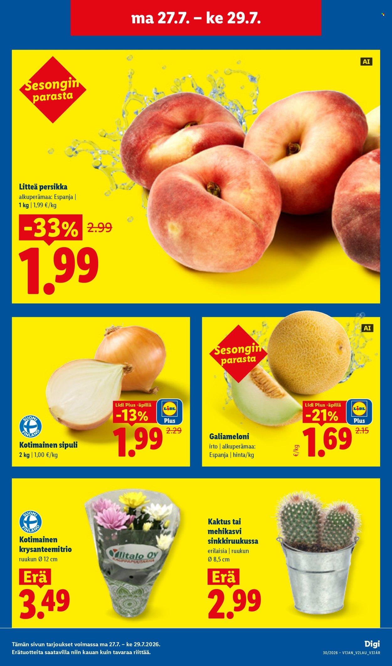 Lidl tarjouslehti  - 23.07.2026 - 29.07.2026. Sivu 27