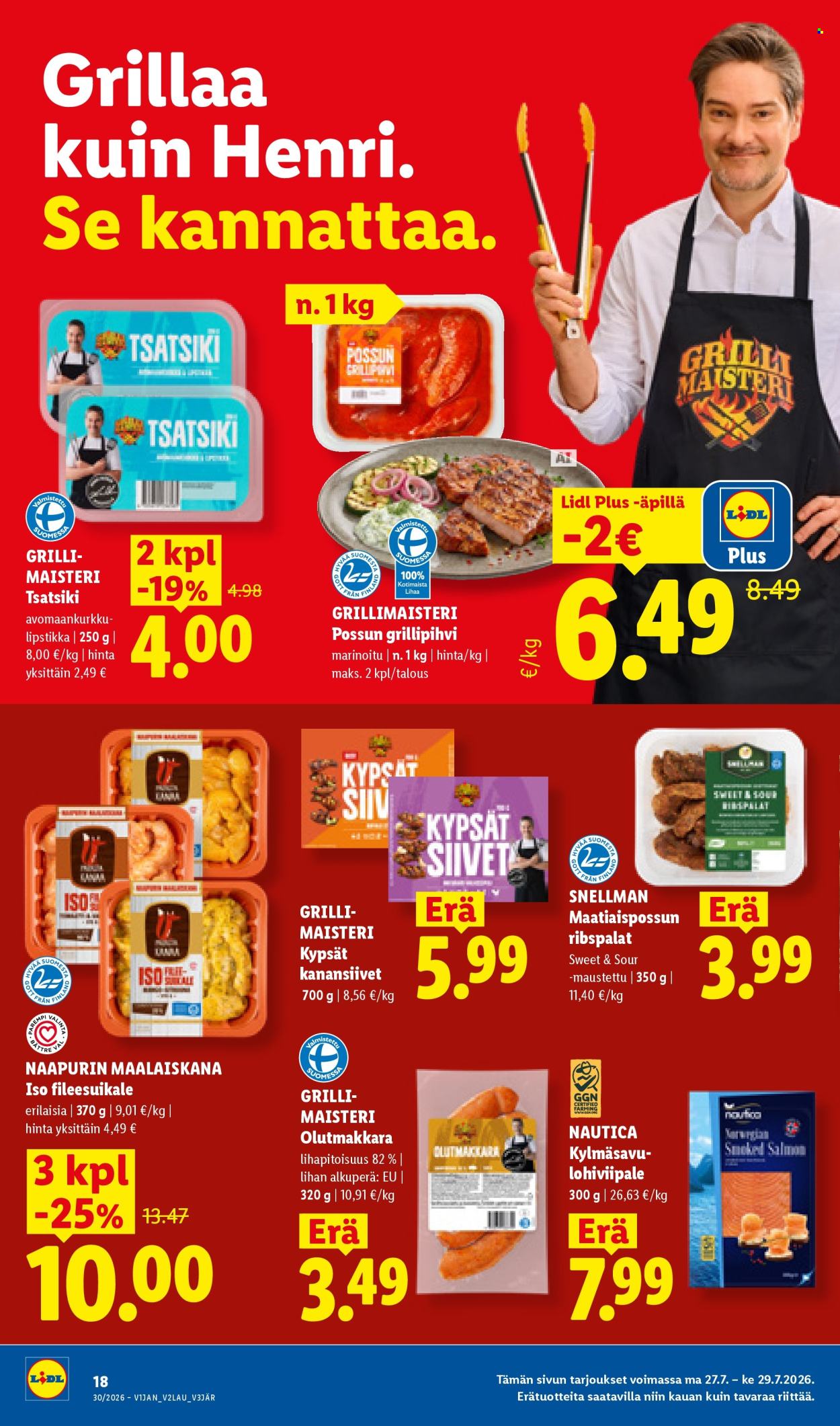 Lidl tarjouslehti  - 23.07.2026 - 29.07.2026. Sivu 28