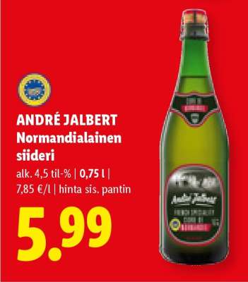 ANDRÉ JALBERT Normandialainen siideri