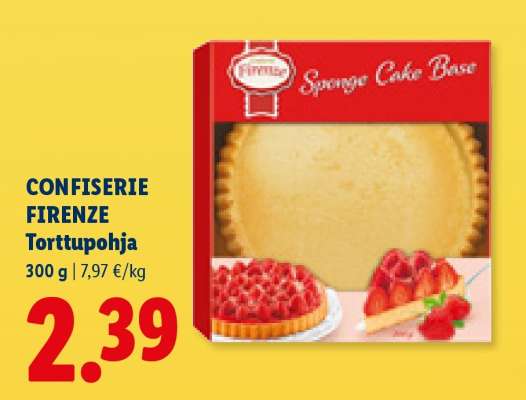 CONFISERIE FIRENZE Torttupohja