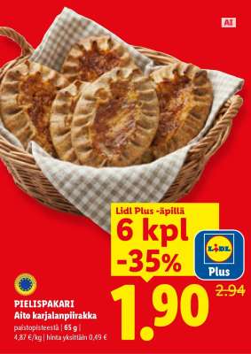 PIELISPAKARI Aito karjalanpiirakka