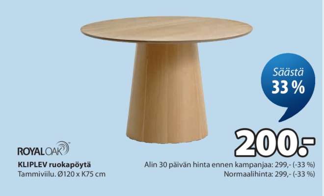 KLIPLEV ruokapöytä