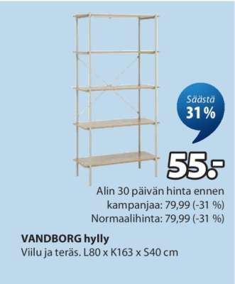 VANDBORG hylly