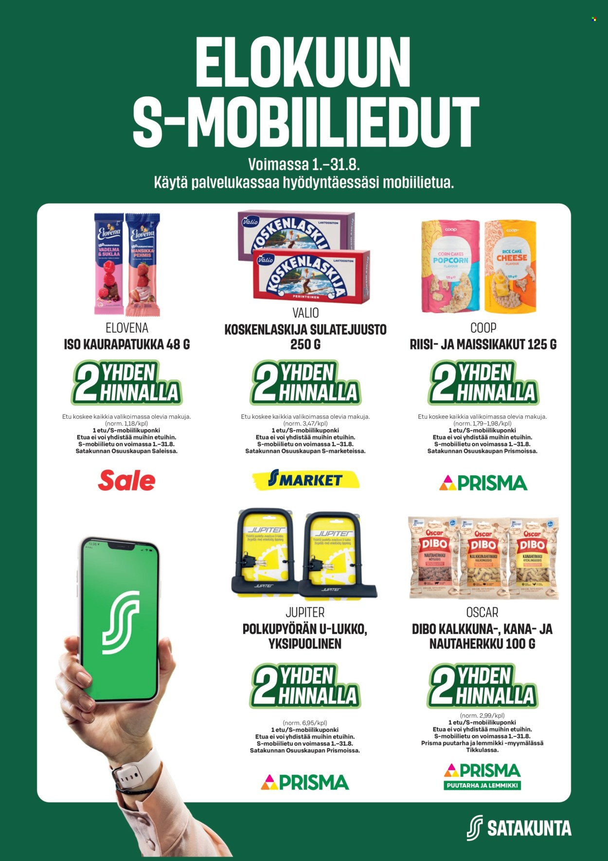 S-market tarjouslehti  - 01.08.2026 - 31.08.2026. Sivu 1