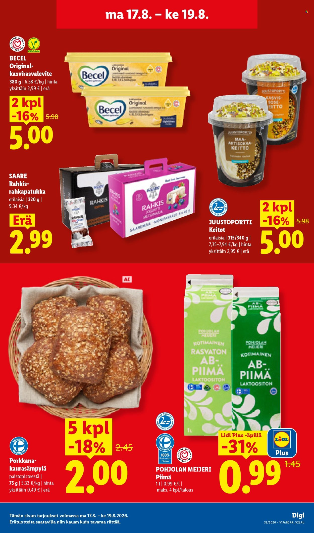 Lidl tarjouslehti  - 17.08.2026 - 19.08.2026. Sivu 5