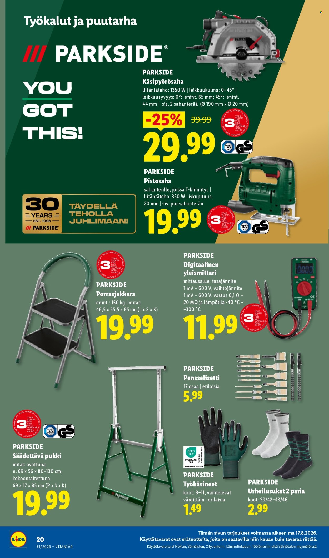 Lidl tarjouslehti  - 17.08.2026 - 19.08.2026. Sivu 8