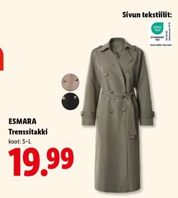 ESMARA Trenssitakki