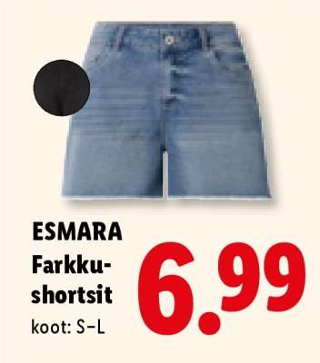 ESMARA Farkkushortsit