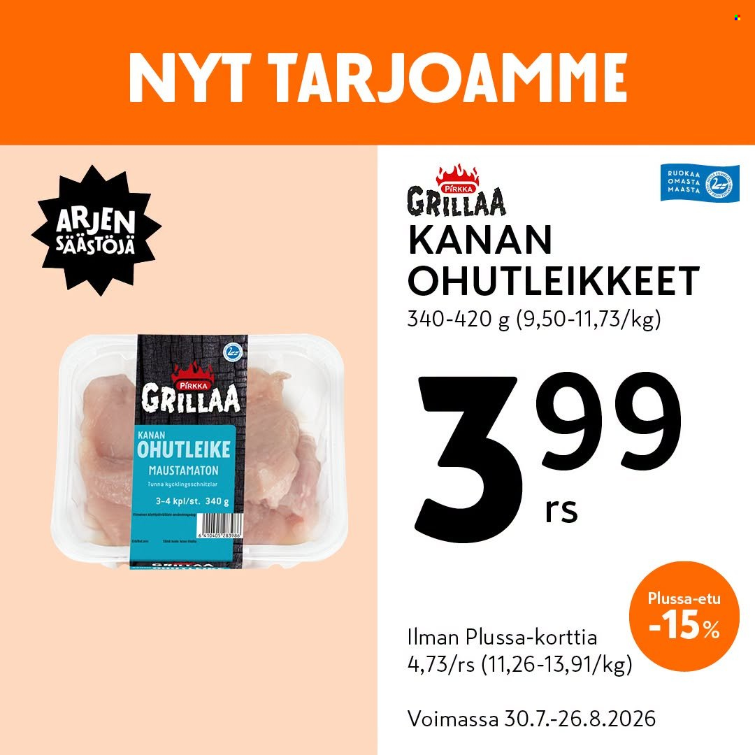 K-market tarjouslehti  - 30.07.2026 - 26.08.2026. Sivu 1
