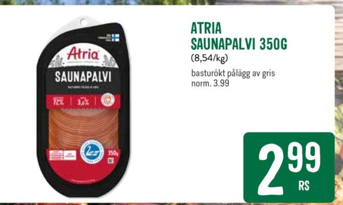 Atria Saunapalvi 350g