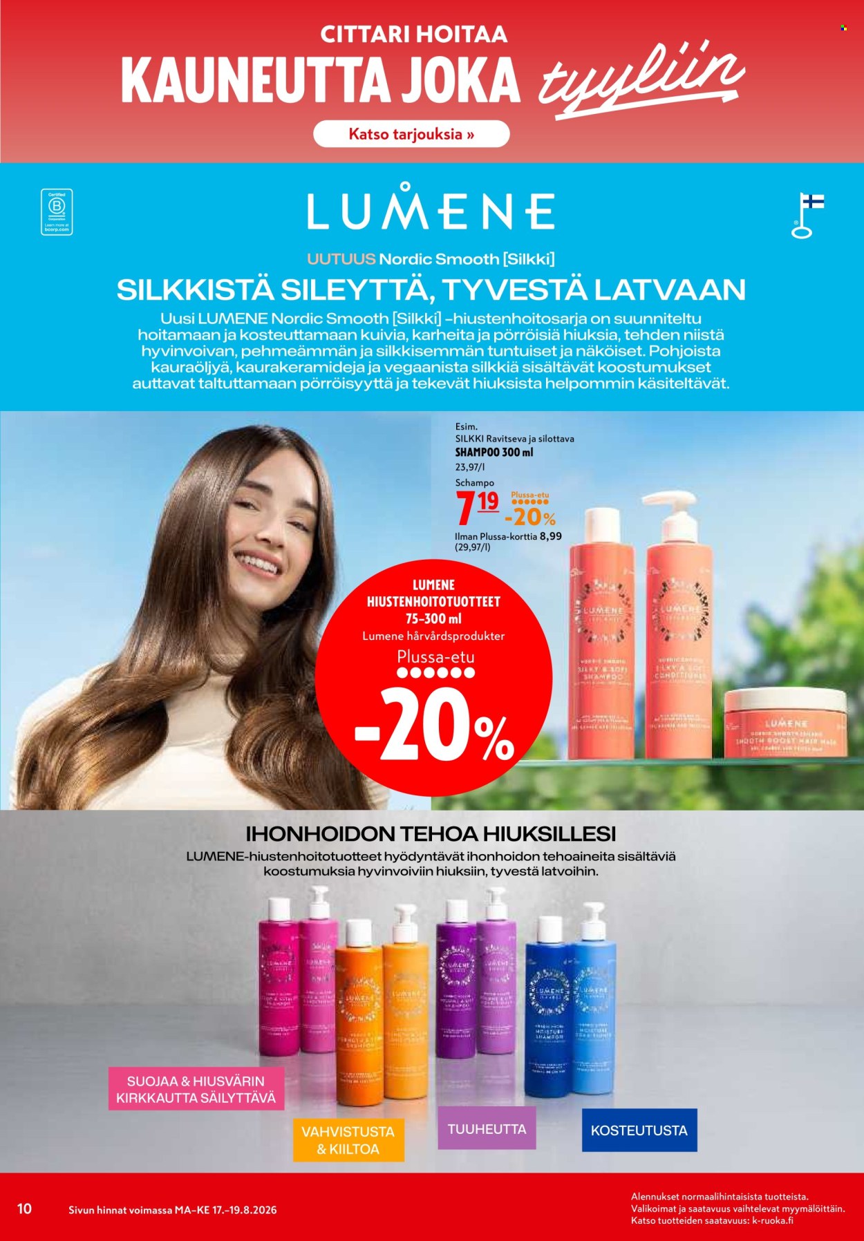 K-citymarket tarjouslehti  - 17.08.2026 - 19.08.2026. Sivu 10