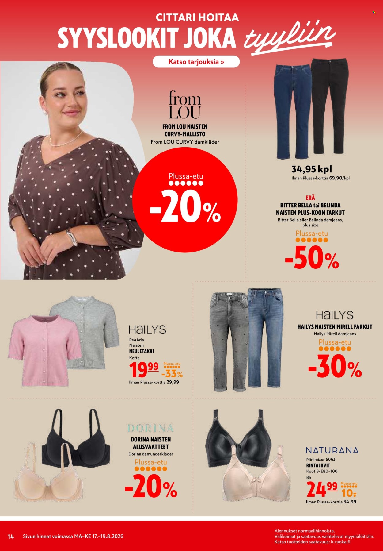 K-citymarket tarjouslehti  - 17.08.2026 - 19.08.2026. Sivu 14