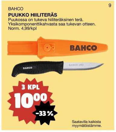 BAHCO PUUKKO HIILITERÄS