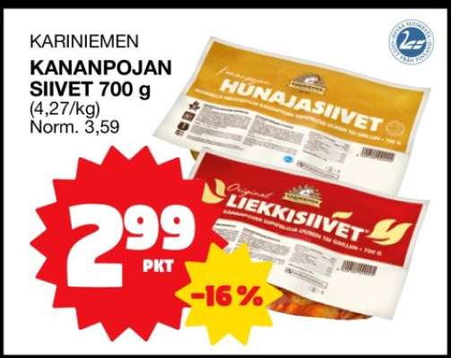 Kariniemen KANANPOJAN SIIVET 700 g