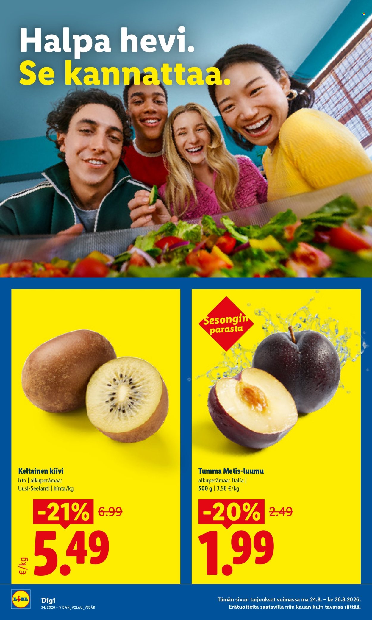 Lidl tarjouslehti  - 24.08.2026 - 26.08.2026. Sivu 2