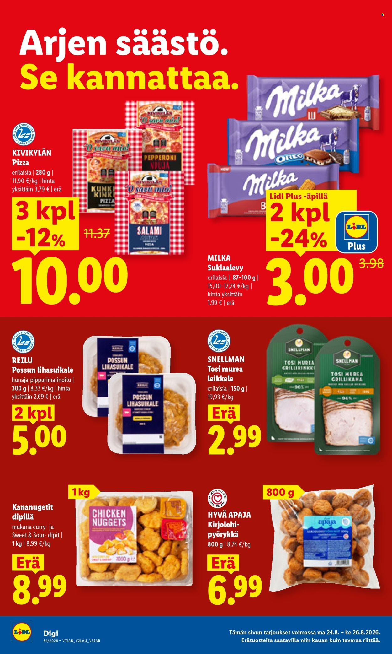 Lidl tarjouslehti  - 24.08.2026 - 26.08.2026. Sivu 6