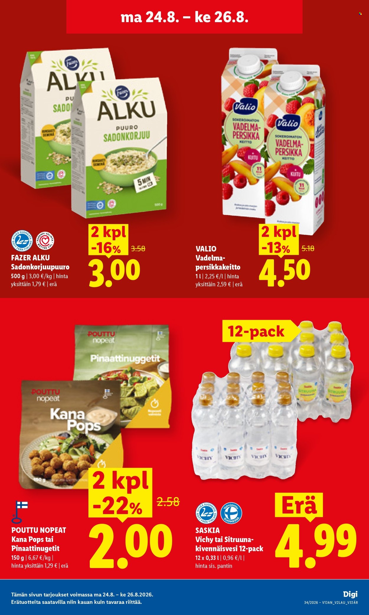 Lidl tarjouslehti  - 24.08.2026 - 26.08.2026. Sivu 7