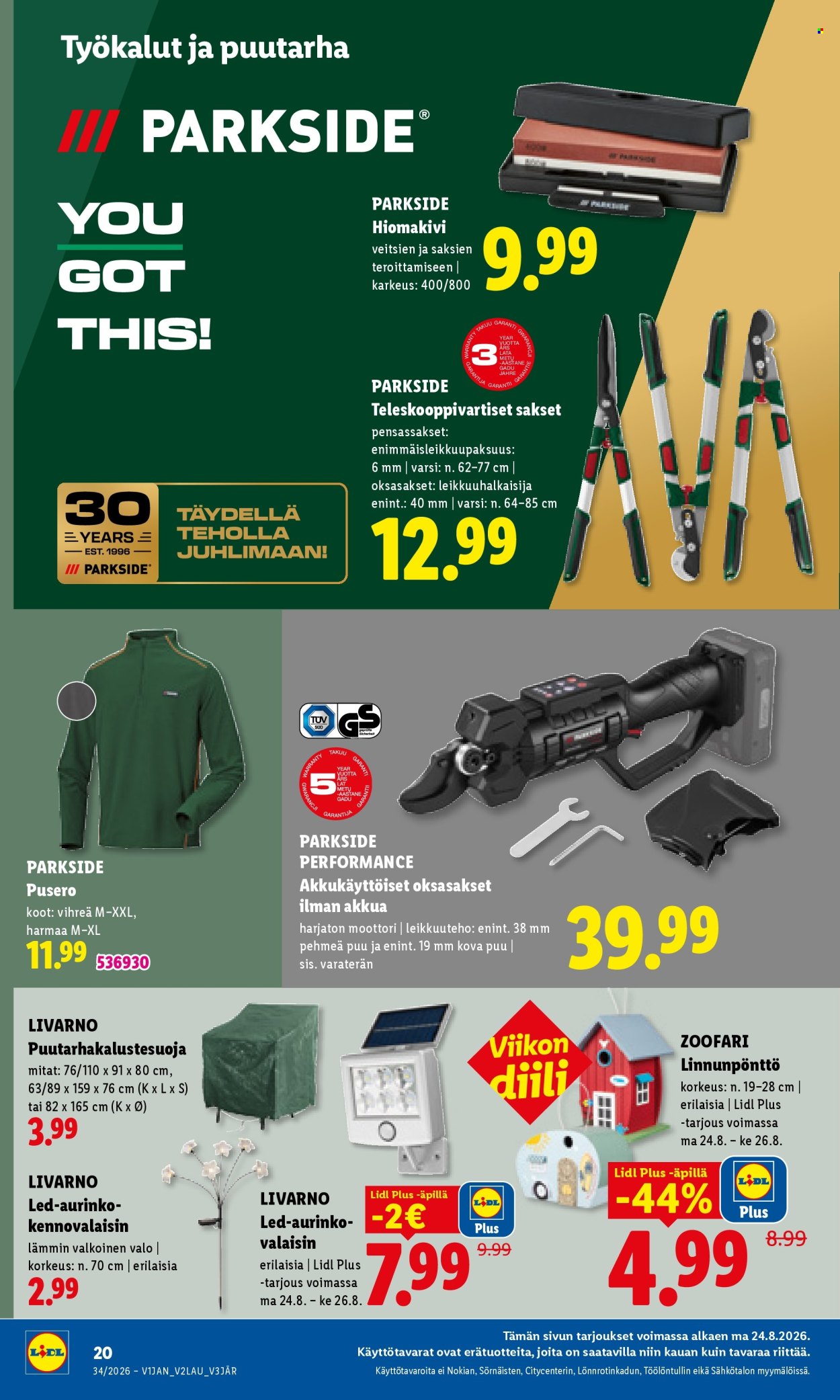 Lidl tarjouslehti  - 24.08.2026 - 26.08.2026. Sivu 14
